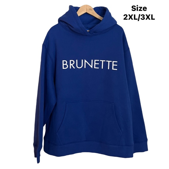 Brunette The Label Tops - ⭐️NEW⭐️ Royal Blue Brunette Hoodie by Brunette The Label